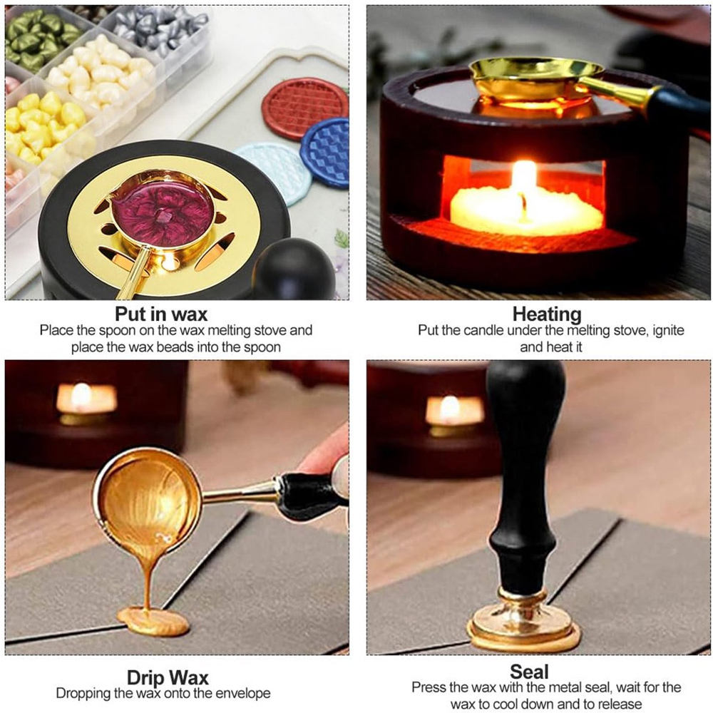 2/3Pcs Sealing Wax Stamps Set  - огляд і ціна Wax Seal Stamp Set