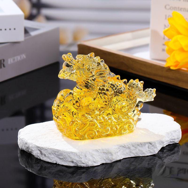 Crystal Dragon Figurine Glass  - огляд і ціна Paper Weight Crystal